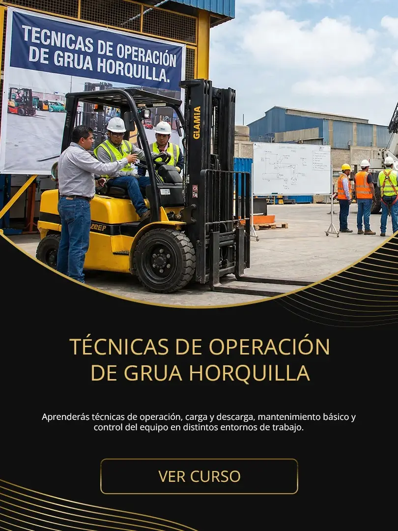 Banner Técnicas de operacion de grúa horquilla